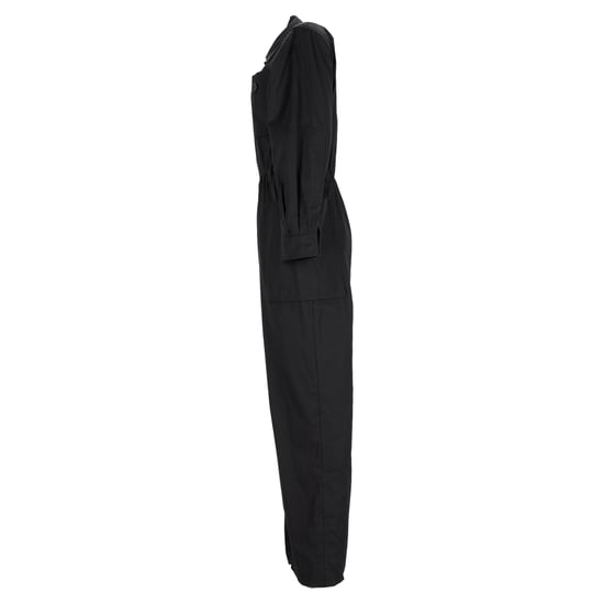 Saint Laurent jumpsuit met lange mouwen en riem in zwart katoen - Image 2