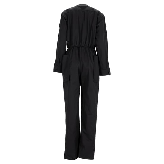Saint Laurent jumpsuit met lange mouwen en riem in zwart katoen - Image 3