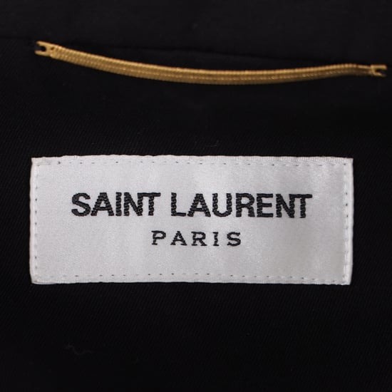Saint Laurent jumpsuit met lange mouwen en riem in zwart katoen - Image 4