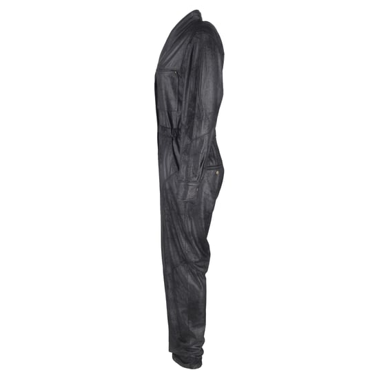 Isabel Marant Junna jumpsuit met lange mouwen in zwart imitatieleer - Image 2