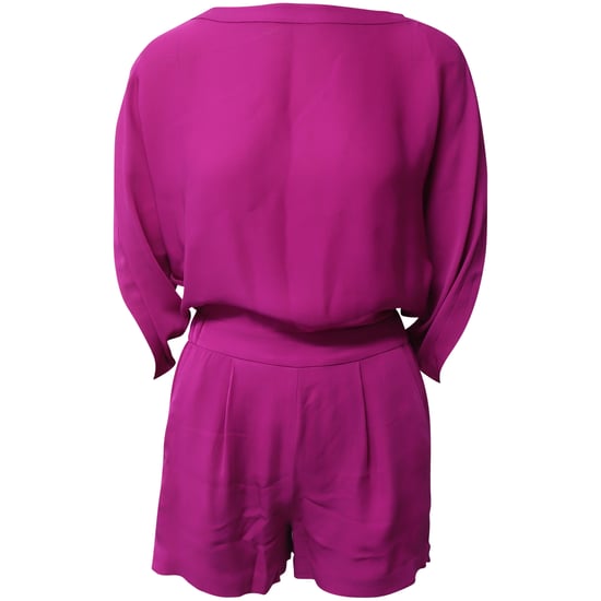 Diane Von Furstenberg Romper in paarse zijde - Image 1