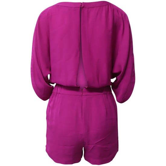Diane Von Furstenberg Romper in paarse zijde - Image 3