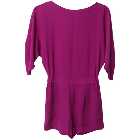 Diane Von Furstenberg Romper in paarse zijde - Image 4