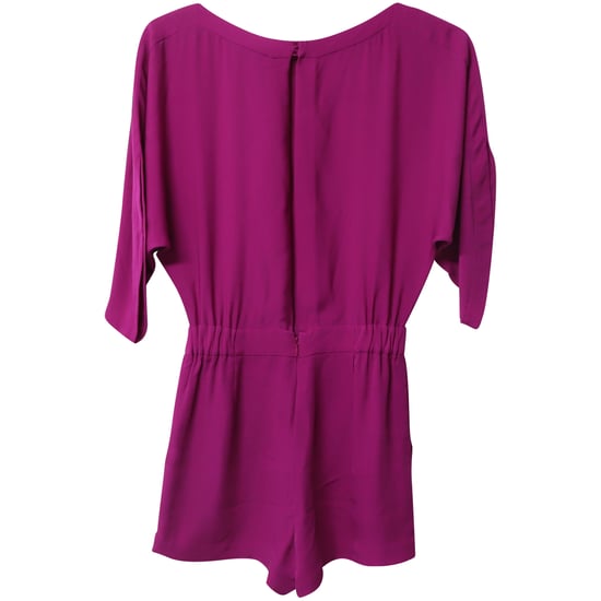 Diane Von Furstenberg Romper in paarse zijde - Image 5