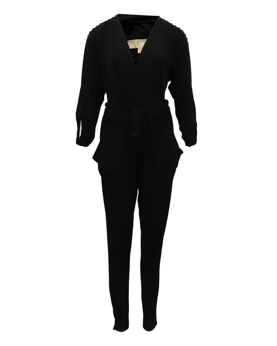 Michael Kors jumpsuit van stretchjersey met studs in zwart polyester - Image 1