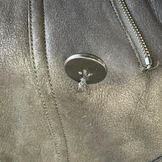 Burberry Brit Chedleigh Double-Breasted Shearling Jacket in Black Leather - Image 4
