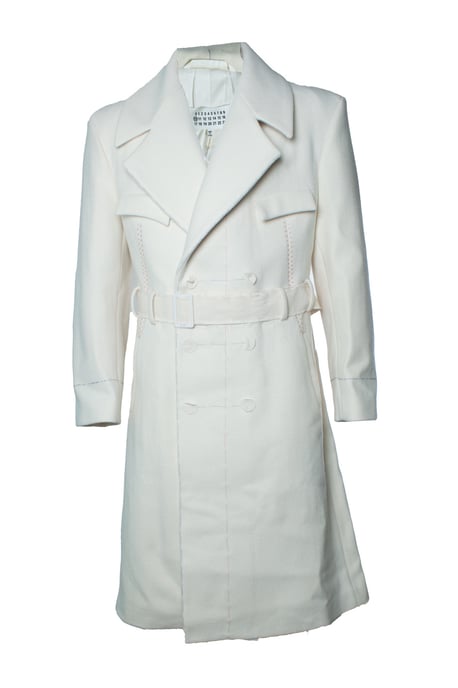 Maison Martin Margiela, Off-white Melton-jas - Image 1