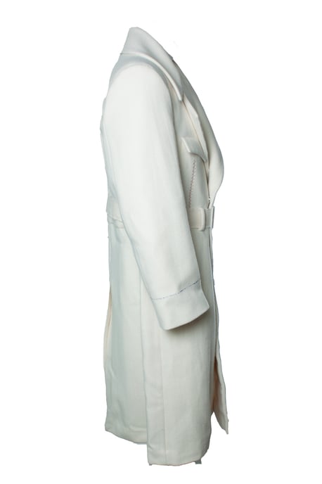 Maison Martin Margiela, Off-white Melton-jas - Image 4
