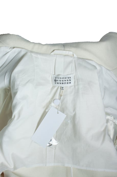Maison Martin Margiela, Off-white Melton-jas - Image 5