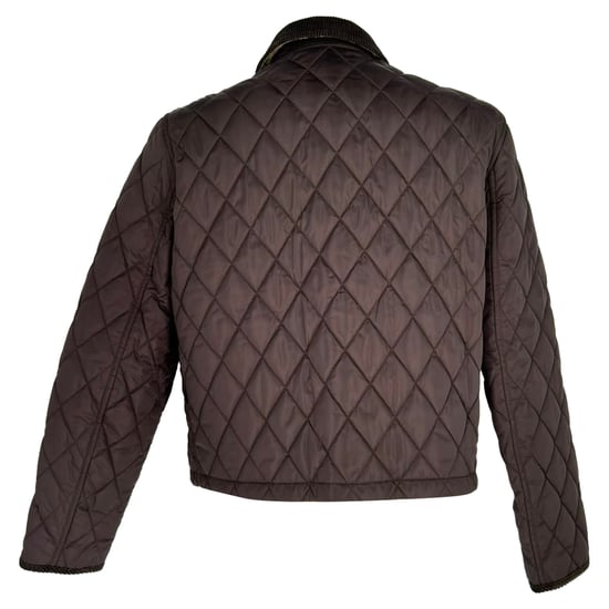 Burberry cropped gewatteerd jack in bruin polyamide - Image 3