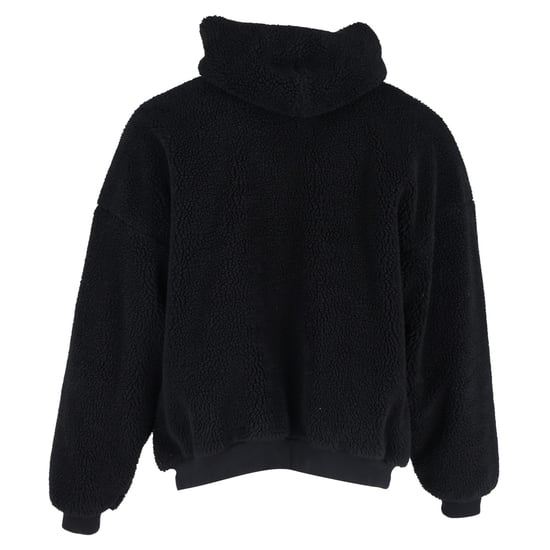 Balenciaga oversized fleece hoodie met rits in zwart polyester - Image 3