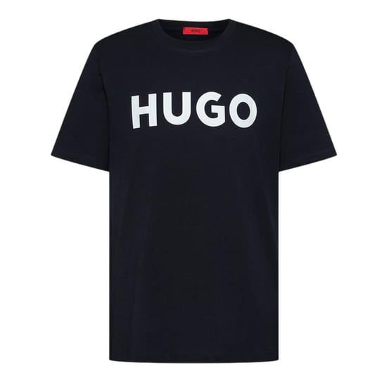 Hugo Heren-T-shirt met Dulivio-logo in contrasterende kleuren (Black Iris Marineblauw/Wit) - Image 2