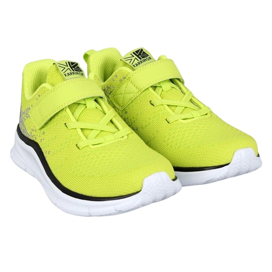 Karrimor Duma 6 platte sportschoenen voor jongens (Limoen/Grijs/Wit) - Image 4