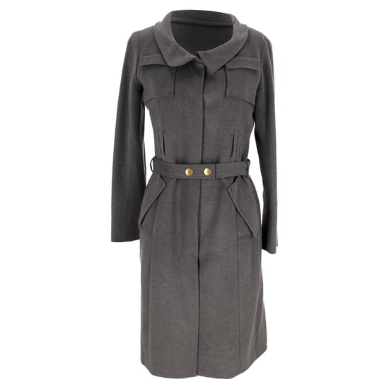 Roland Mouret jas met riem in grijze wol - Image 1