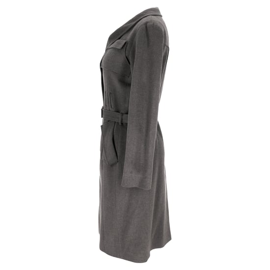 Roland Mouret jas met riem in grijze wol - Image 2