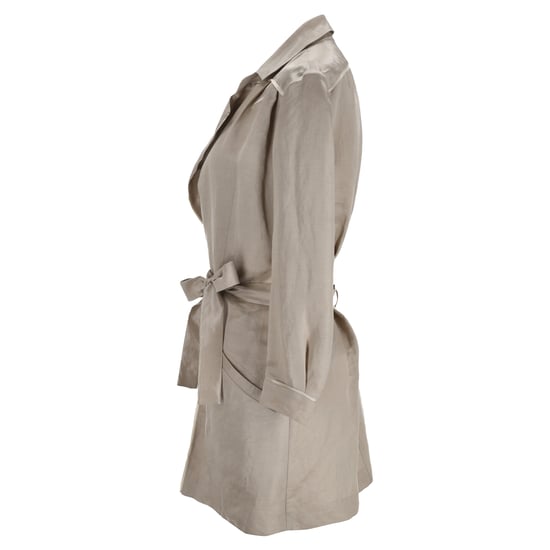 Nina Ricci jas met riem in beige linnen - Image 2