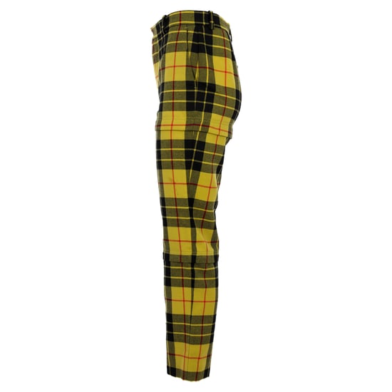 Balenciaga Tartan wollen rechte broek in gele wol - Image 2
