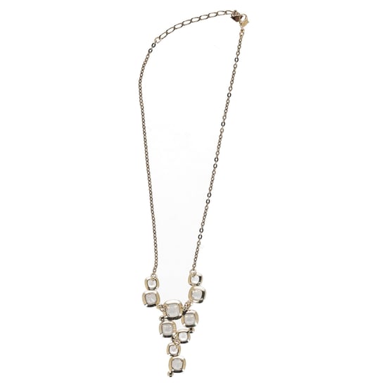 Swarovski kristallen ketting in goudkleurig metaal - Image 1