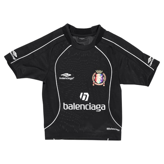 Balenciaga Lion Crest voetbalshirt T-shirt in zwart polyester - Image 1
