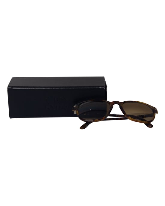 Ray-Ban gepolariseerde zonnebril in bruin en zwart acetaat. - Image 6