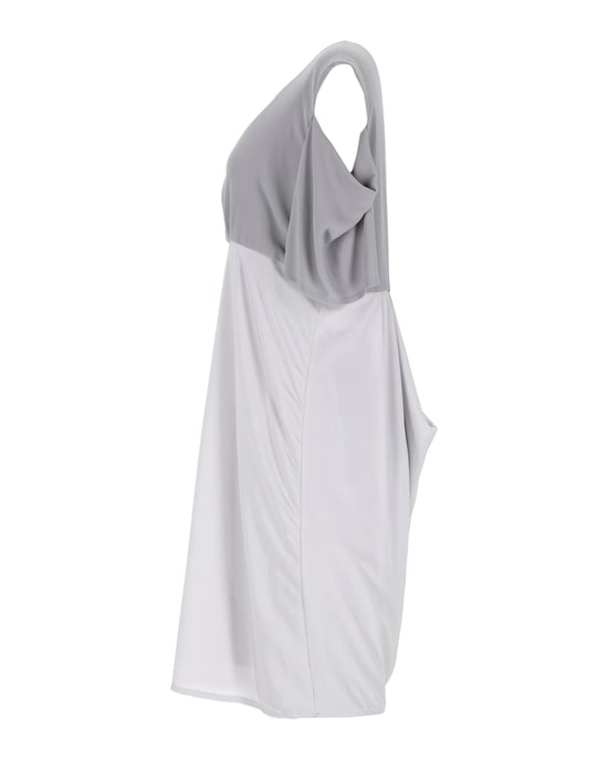 Acne Studios asymmetrische gedrapeerde jurk in grijs polyester - Image 2