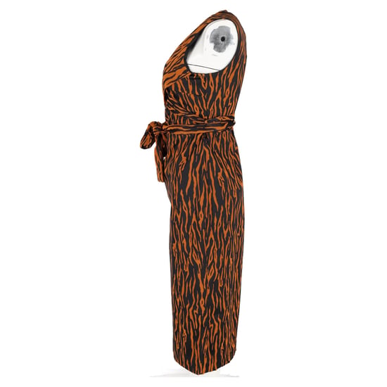 Diane Von Furstenberg mouwloze wikkeljurk van polyester in oranje - Image 5