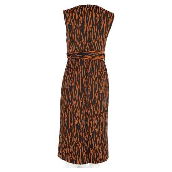 Diane Von Furstenberg mouwloze wikkeljurk van polyester in oranje - Image 6