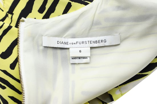 Diane Von Furstenberg Hayley bedrukte casual jurk van geel katoen - Image 2