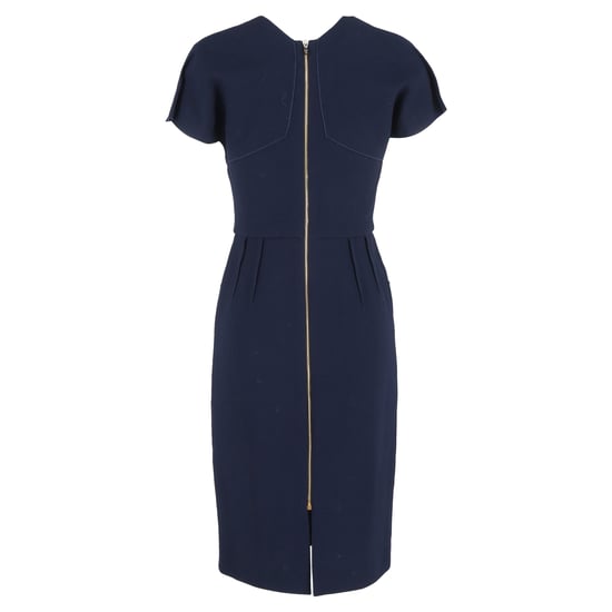Roland Mouret De Biltmore-jurk in marineblauwe wol - Image 3