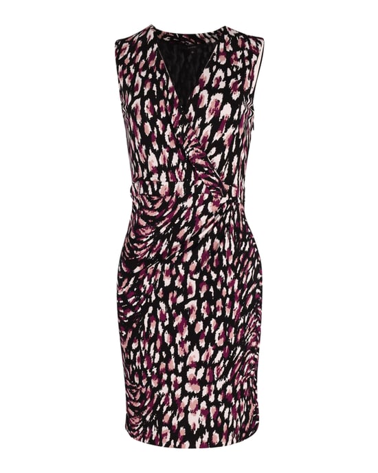 Gucci jurk met print en overslag aan de voorkant, gemaakt van veelkleurige viscose. - Image 1