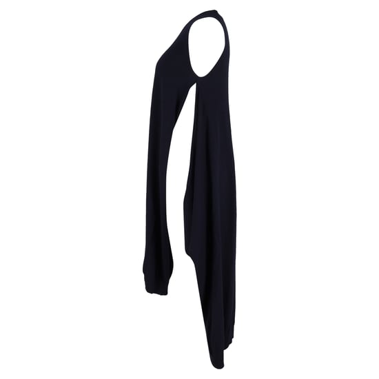 See by Chloé jurk met zijsplit in marineblauwe wol - Image 2