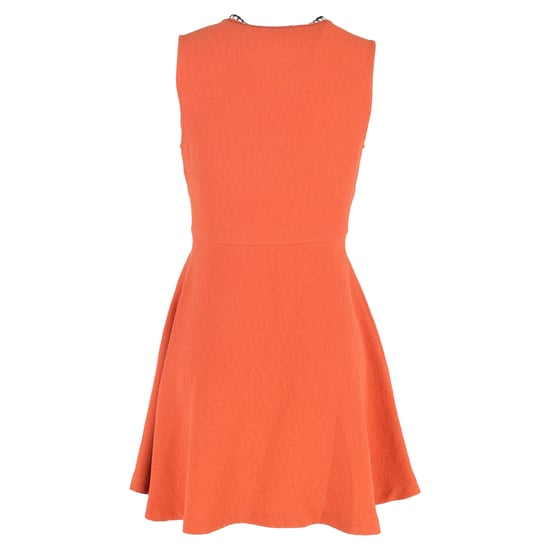 Sandro mini-jurk met diepe V-hals in oranje polyester - Image 3
