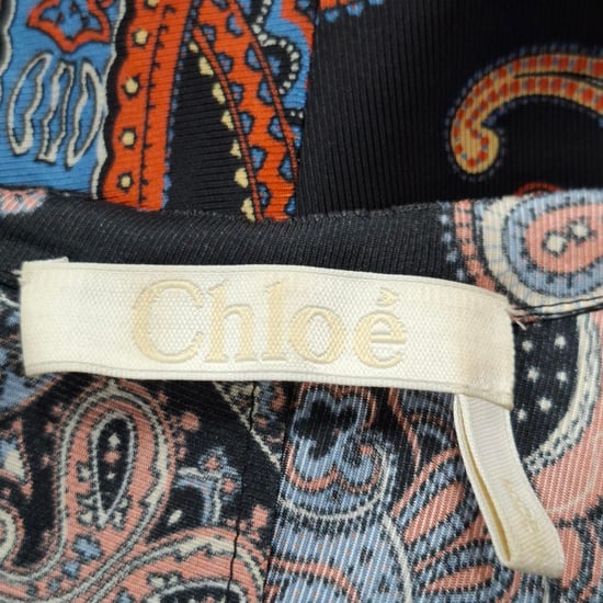 Chloé Paisley mini-jurk met paisleyprint in veelkleurige viscose - Image 3