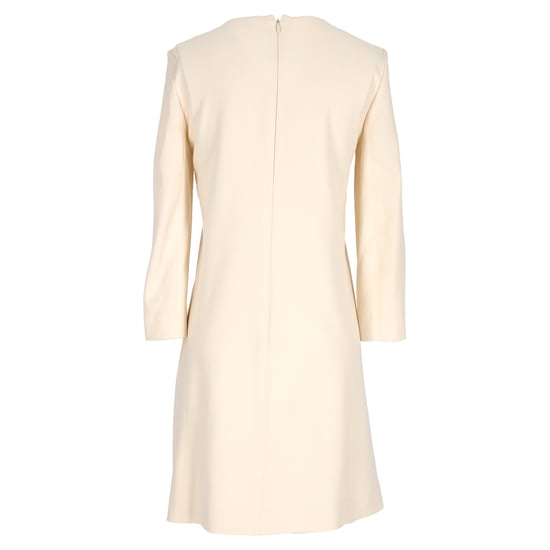 Chloé jurk met knoopdetails in beige acetaat - Image 3