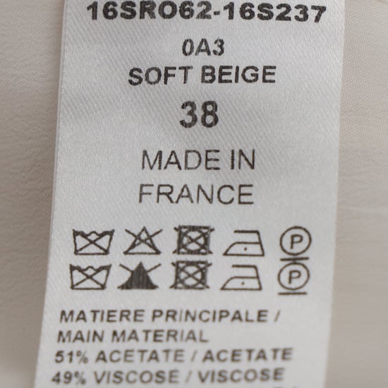 Chloé jurk met knoopdetails in beige acetaat - Image 5