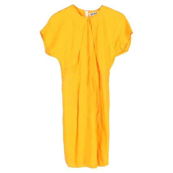 Acne Studios Crewneck Knie-lange Shiftjurk in Oranje Viscose - Image 1