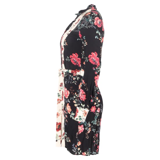 Maje Riller tweekleurige overhemdjurk van viscose met bloemenprint - Image 2