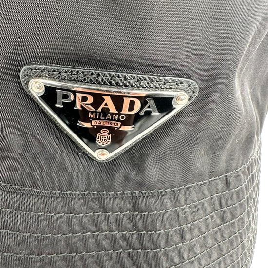 Prada Re-Nylon Hoed in Zwart Nylon - Image 5