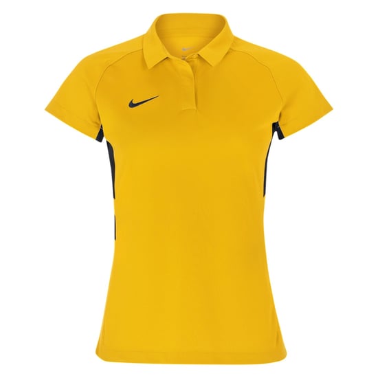 Nike Raglan-poloshirt met contrasterende panelen voor dames (Tour Geel/Zwart) - Image 1