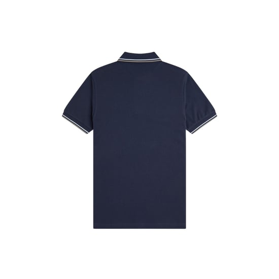 Fred Perry Heren Twin Tip Poloshirt (Airforce Blauw) - Image 2
