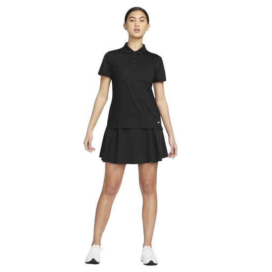 Nike Victory Dri-FIT golfpoloshirt voor dames (Zwart, Wit) - Image 4