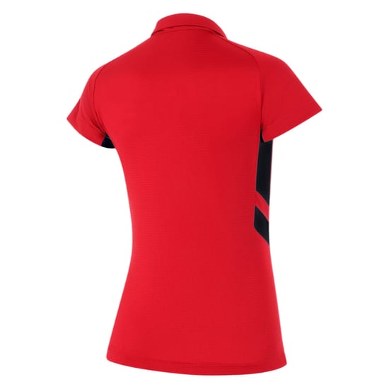 Nike Raglan-poloshirt met contrasterende panelen voor dames (Uni Rood/Zwart) - Image 2