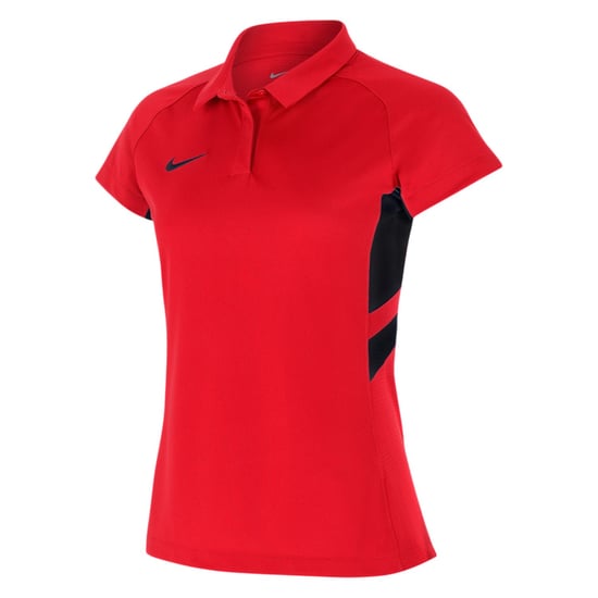 Nike Raglan-poloshirt met contrasterende panelen voor dames (Uni Rood/Zwart) - Image 3