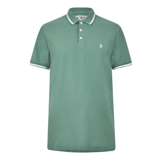 Original Penguin Heren Regular Poloshirt met Korte Mouwen (Olieblauw) - Image 1
