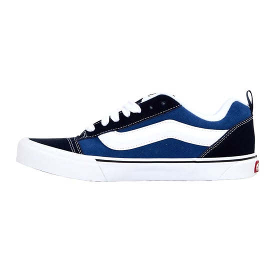Vans Knu Skool gewatteerde suède skateschoenen voor heren (Marine, Wit) - Image 2