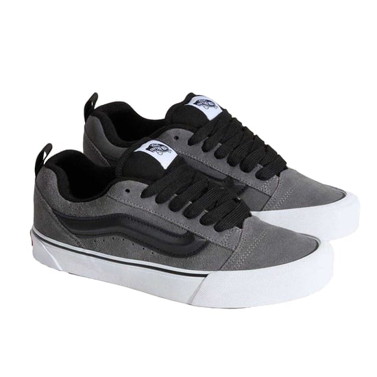 Vans Knu Skool gewatteerde suède skateschoenen voor heren (Tinnen) - Image 4