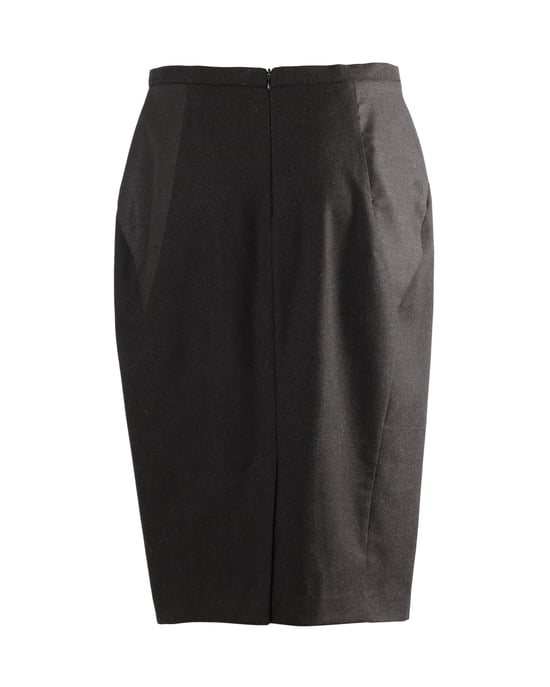 Max Mara midi-rok met kokerrok in zwarte wol - Image 3