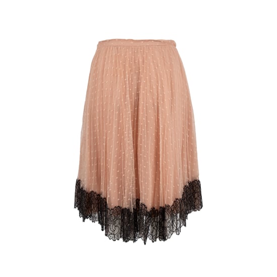 Rode Valentino tule rok met kanten afwerking - jaren '10 - Image 1