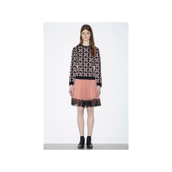 Rode Valentino tule rok met kanten afwerking - jaren '10 - Image 2