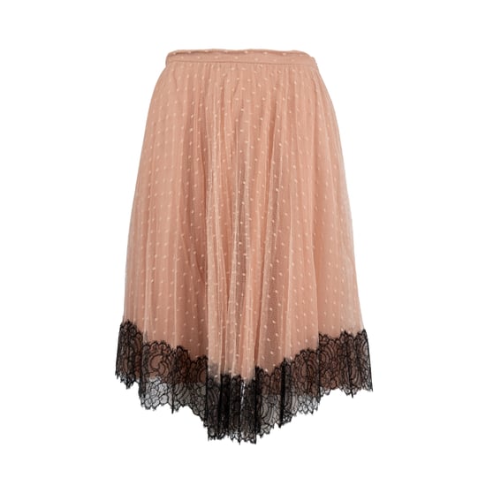 Rode Valentino tule rok met kanten afwerking - jaren '10 - Image 3